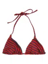 Paloma Wool Kineta Striped-pattern Bikini Top