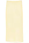 Paloma Wool "knitted Midi Skirt With Perfor In Giallo