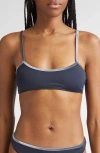 Paloma Wool Lain Velvet Trim Bikini Top