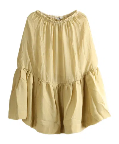 Paloma Wool Lamin Tiered Midi Skirt In Brown