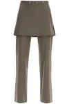 Paloma Wool Lander Pants With Overlapping Skirt Overlay