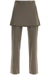 Paloma Wool Lander Pants With Overlapping Skirt Overlay In Beige