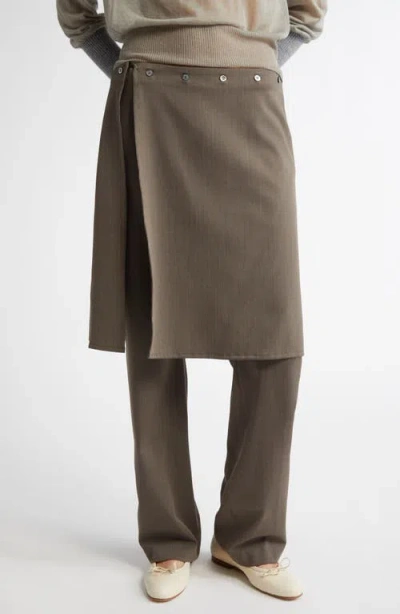 Paloma Wool Lander Skirt Pants In Brown