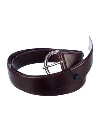 Pre-owned Paloma Wool Leather Belt Kit In Brown