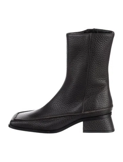 Pre-owned Paloma Wool Leather Boots In Black