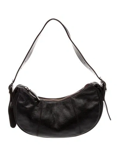 Pre-owned Paloma Wool Leather Hobo In Black