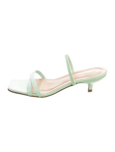 Pre-owned Paloma Wool Leather Sandals In Green