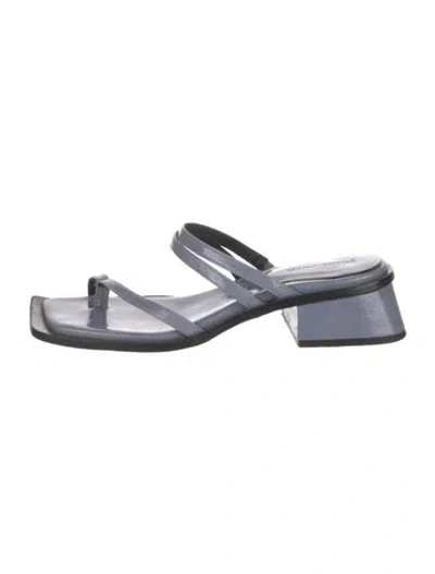 Pre-owned Paloma Wool Leather Sandals In Silver