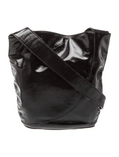 Pre-owned Paloma Wool Leather Shoulder Bag In Black