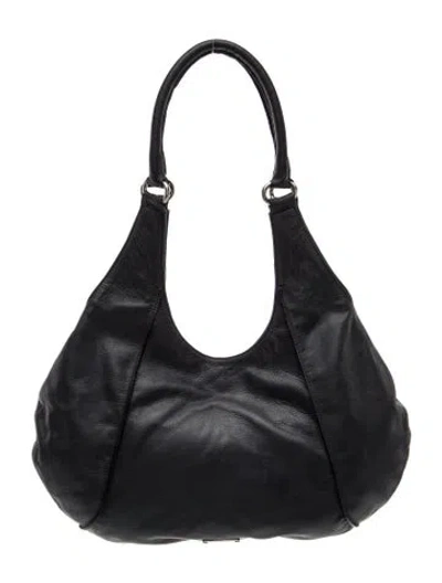 Pre-owned Paloma Wool Leather Shoulder Bag In Black