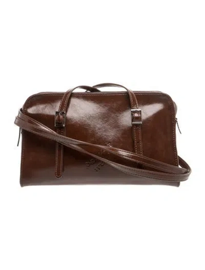 Pre-owned Paloma Wool Leather Shoulder Bag In Brown
