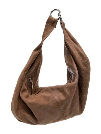 Pre-owned Paloma Wool Leather Shoulder Bag In Brown