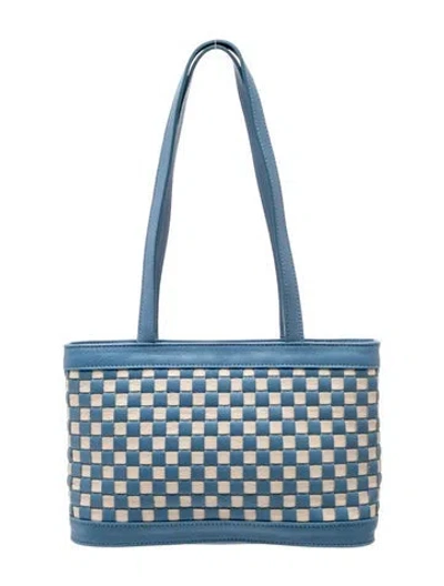 Pre-owned Paloma Wool Leather Top Handle Bag In Blue