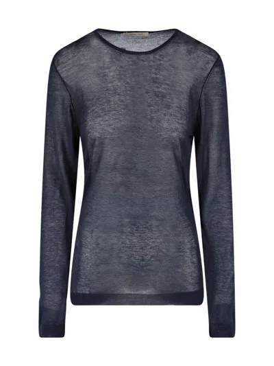 Paloma Wool Lightweight Semi-sheer Knit Sweater In Blue