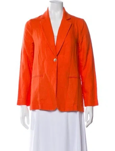 Pre-owned Paloma Wool Linen Blazer In Orange