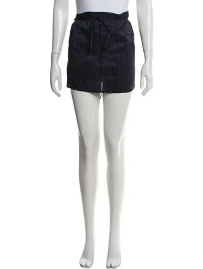 Pre-owned Paloma Wool Linen Mini Skirt W/ Tags In Black