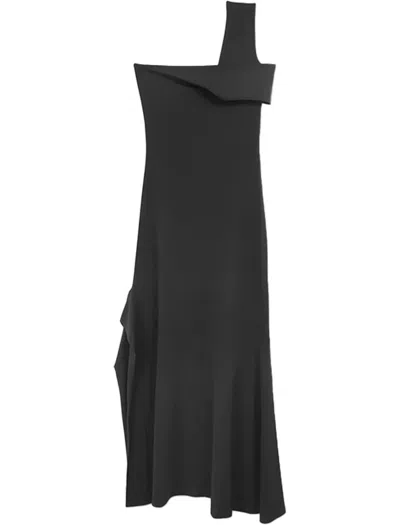 Paloma Wool Long Howa Dress Woman Grey In Viscose In Black