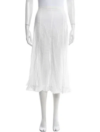 Pre-owned Paloma Wool Long Skirt In White