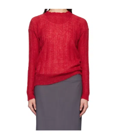 Paloma Wool Long Sleeve Sweater In Red