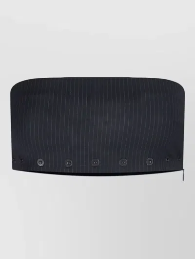Paloma Wool Long Sleeves Shirt Button Detailing Pinstripe In Black