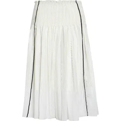 Paloma Wool Lupe Woven Jacquard Skirt In White