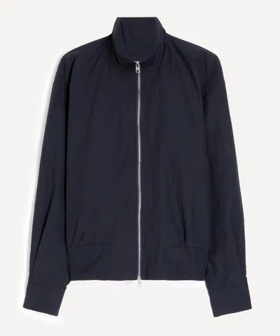 Paloma Wool Mens Bastian Navy Nylon Bomber Jacket