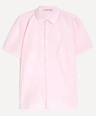 Paloma Wool Mens Milefile Pink Cotton Shirt