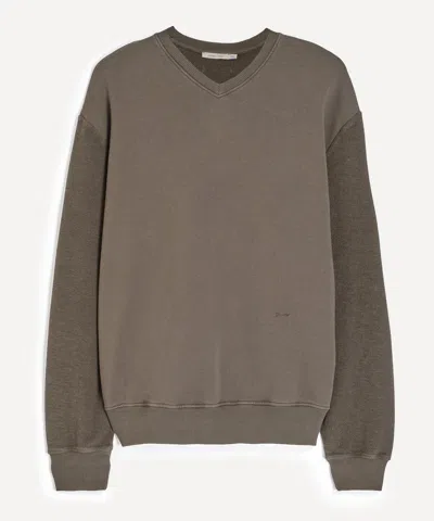 Paloma Wool Mens Oliver Grey V-neck Sweatshirt