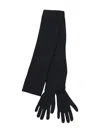 Paloma Wool Merino-wool Glove Scarf In Black