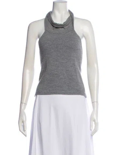 Pre-owned Paloma Wool Merino Wool Halterneck Top In Neutral