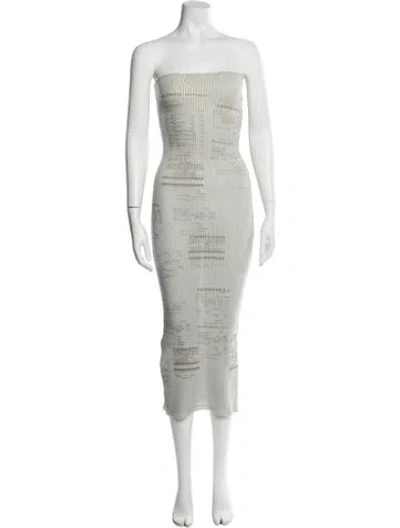 Pre-owned Paloma Wool Merino Wool Midi Length Dress In Gray