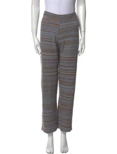 Pre-owned Paloma Wool Merino Wool Straight Leg Pants In Blue