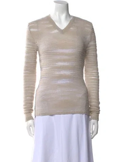 Pre-owned Paloma Wool Merino Wool Striped Sweater W/ Tags In Neutral