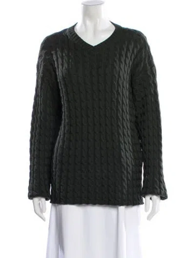 Pre-owned Paloma Wool Merino Wool V-neck Sweater In Black