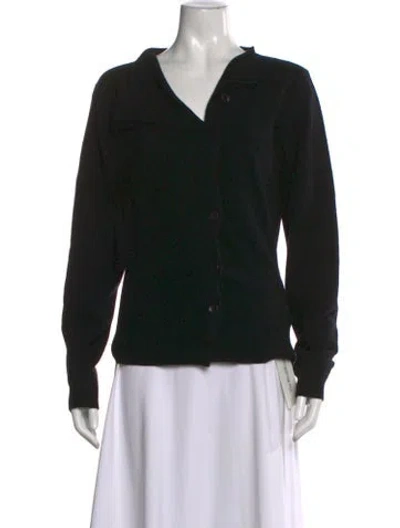 Pre-owned Paloma Wool Merino Wool V-neck Sweater In Black