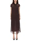 Paloma Wool Midi Dress "sully" In Brown