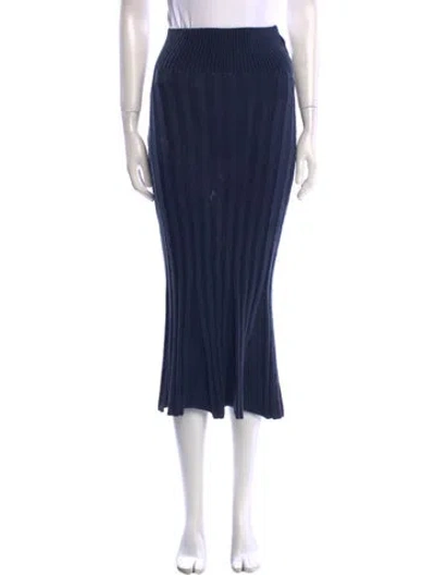 Pre-owned Paloma Wool Midi Length Skirt In Blue