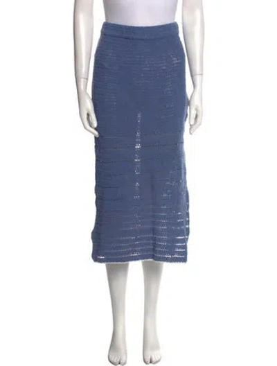 Pre-owned Paloma Wool Midi Length Skirt In Blue
