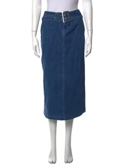 Pre-owned Paloma Wool Midi Length Skirt In Blue
