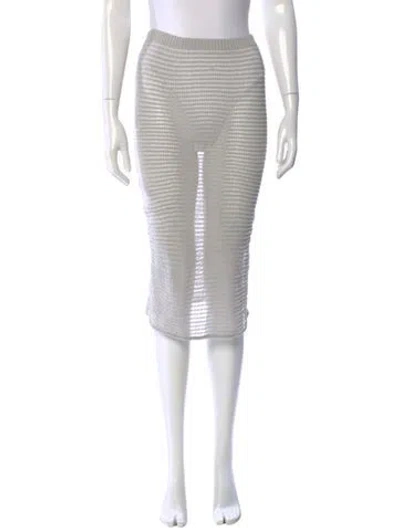 Pre-owned Paloma Wool Midi Length Skirt In Gray