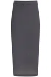 Paloma Wool Midi Skirt With Zipper In Grey