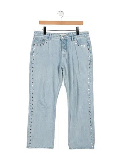 Pre-owned Paloma Wool Mid-rise Straight Leg Jeans In Blue
