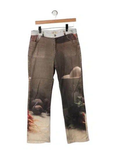 Pre-owned Paloma Wool Mid-rise Straight Leg Jeans In Multicolor