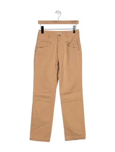 Pre-owned Paloma Wool Mid-rise Straight Leg Jeans In Neutrals