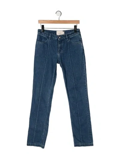 Pre-owned Paloma Wool Mid-rise Straight Leg Jeans W/ Tags In Blue