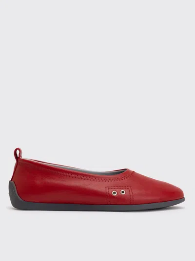 Paloma Wool Miles Iii Leather Ballet Flats In Red