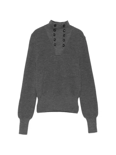 Paloma Wool Milon Button-up Sweater In Gray