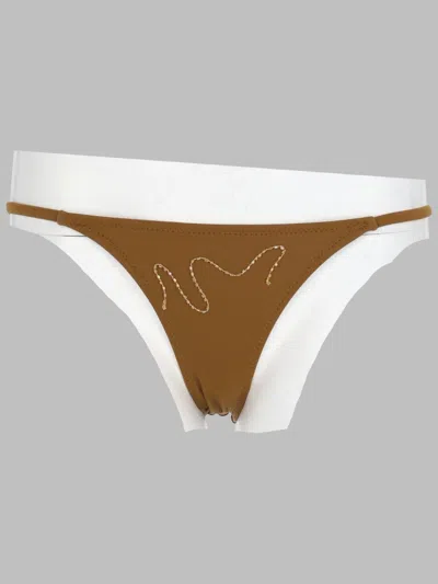Paloma Wool Mini Recycled Swimwear With Stretch In Brown