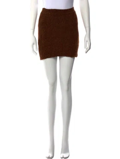 Pre-owned Paloma Wool Mini Skirt In Brown