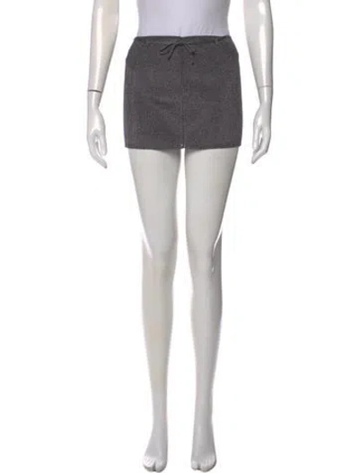Pre-owned Paloma Wool Mini Skirt In Gray